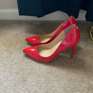 Ivanka Trump Sz 10M Red/Tomato Stiletto Heels